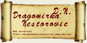 Dragomirka Nestorović vizit kartica